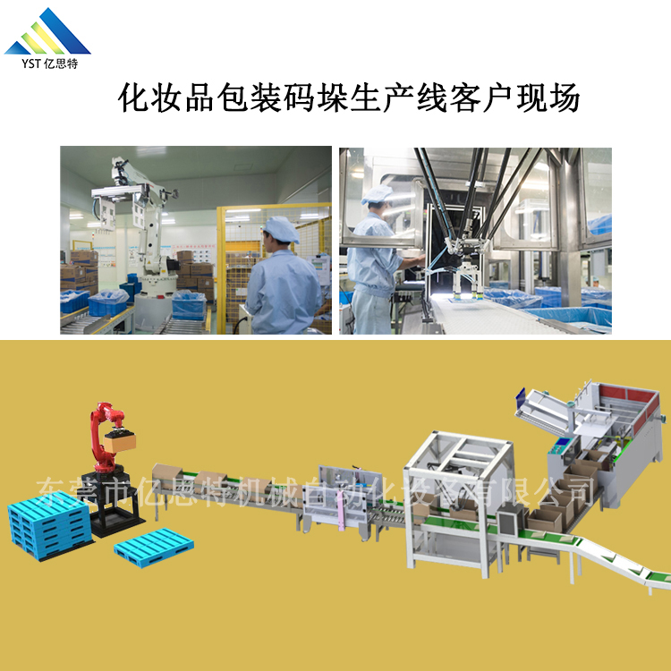 化妆品码垛包装生产线